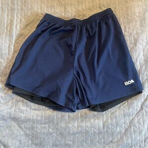 BOA lined shorts mens large pre-owned condition navy‎ blue